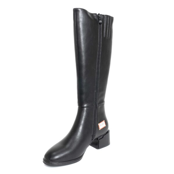 women black PU knee high boots