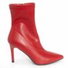 YZY wholesale OEM Women Red Stretch PU high heel boots