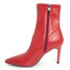 YZY wholesale OEM Women Red Stretch PU high heel boots