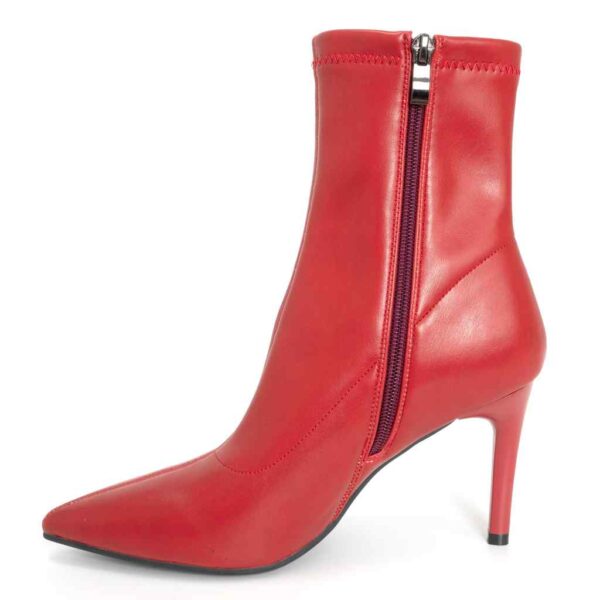 YZY wholesale OEM Women Red Stretch PU high heel boots