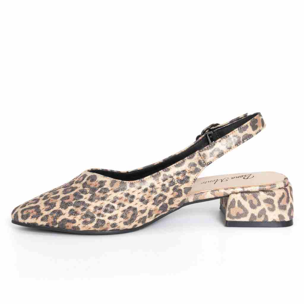 YZY wholesale OEM Women Leopard microfiber leather Pumps