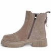 YZY wholesale OEM Women grey genuine leather Chelsea boots