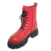 YZY Wholesale Red martin boots for women with PU leather