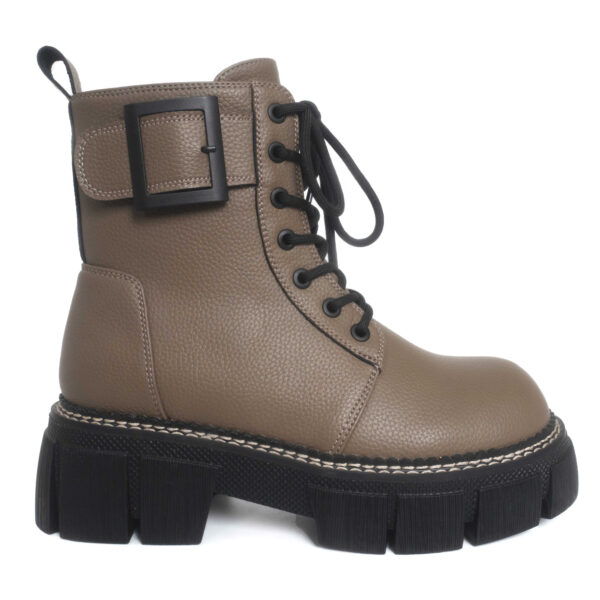 YZY Wholesale Grey PU martin boots for women