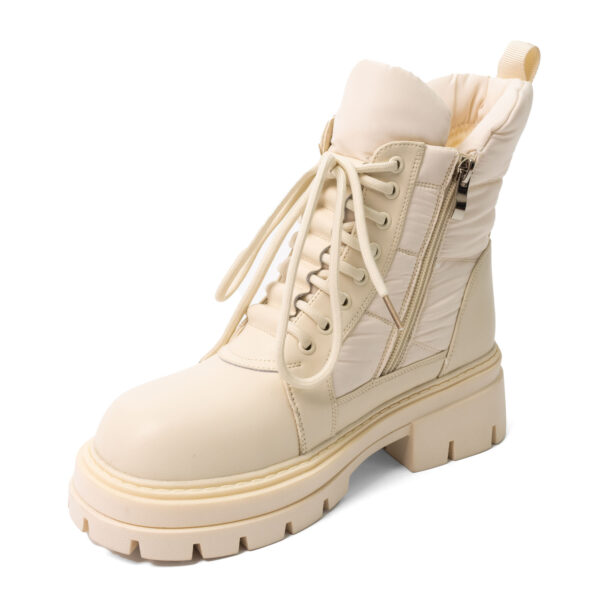 YZY Wholesale Beige Work boots for women with PU and Nylon