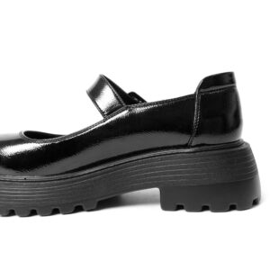 Wholesale black patent leather dress and flat shoes for women