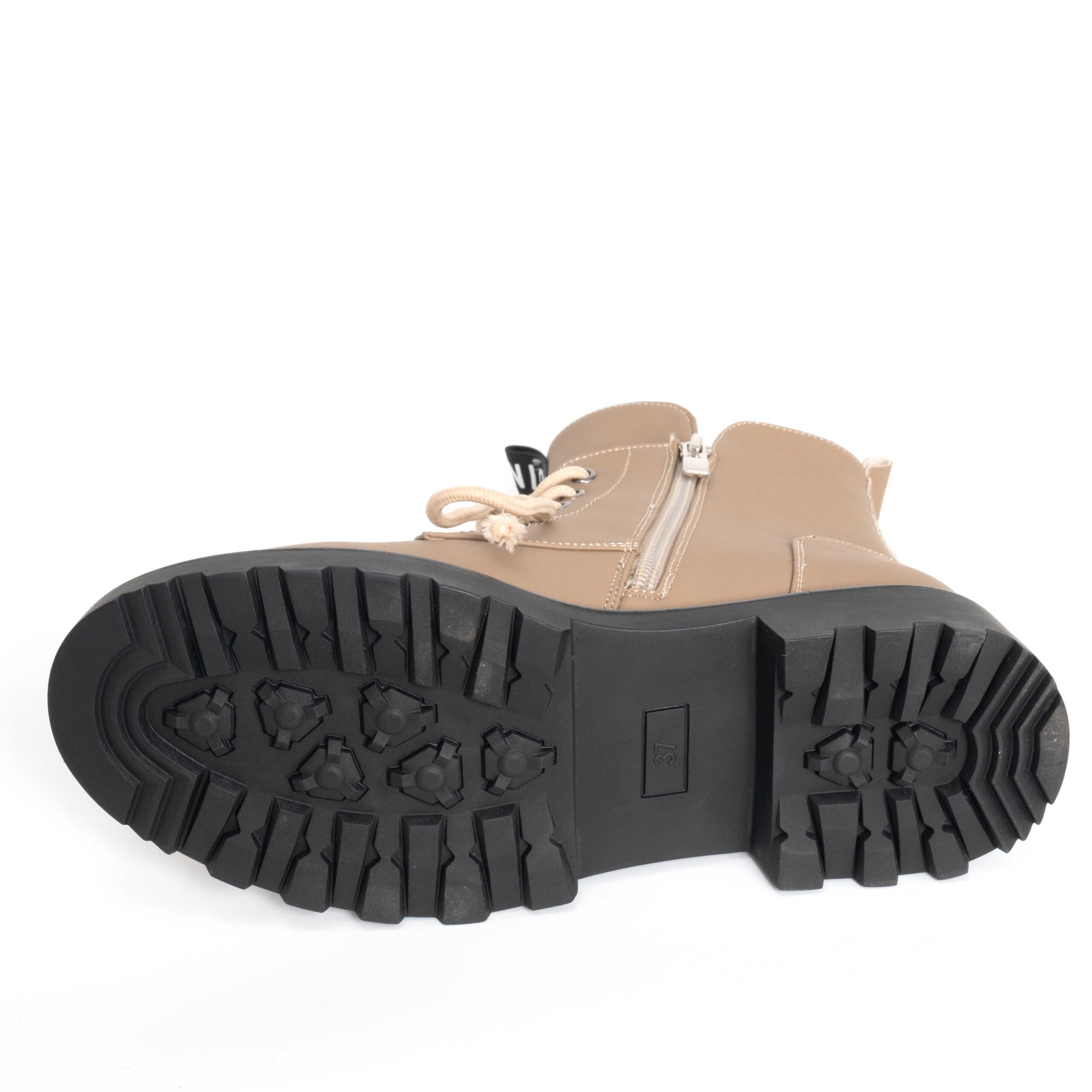 YZY Wholesale women Apricot Silk Ankle Work boots