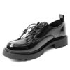 Wholesale black patent leather dress and flat shoes for women