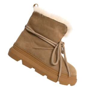 Best snow boots for women with genuine leather and synthetic fur