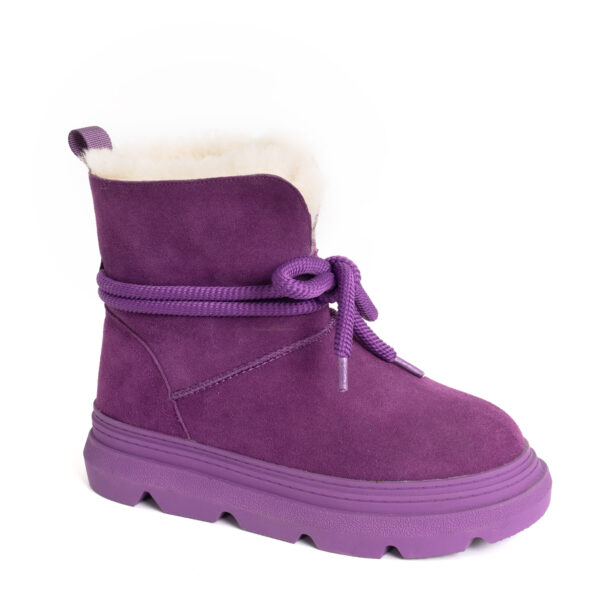 YZY wholesale best women snow boots with fur and genuine leather