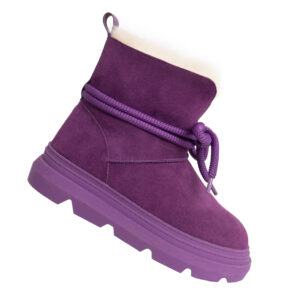 YZY wholesale best women snow boots with fur and genuine leather