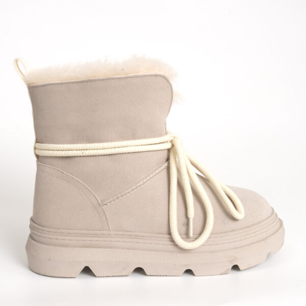 YZY wholesale best women snow boots with fur and genuine leather