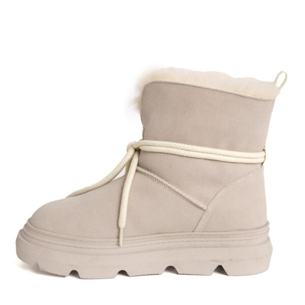 YZY wholesale best women snow boots with fur and genuine leather