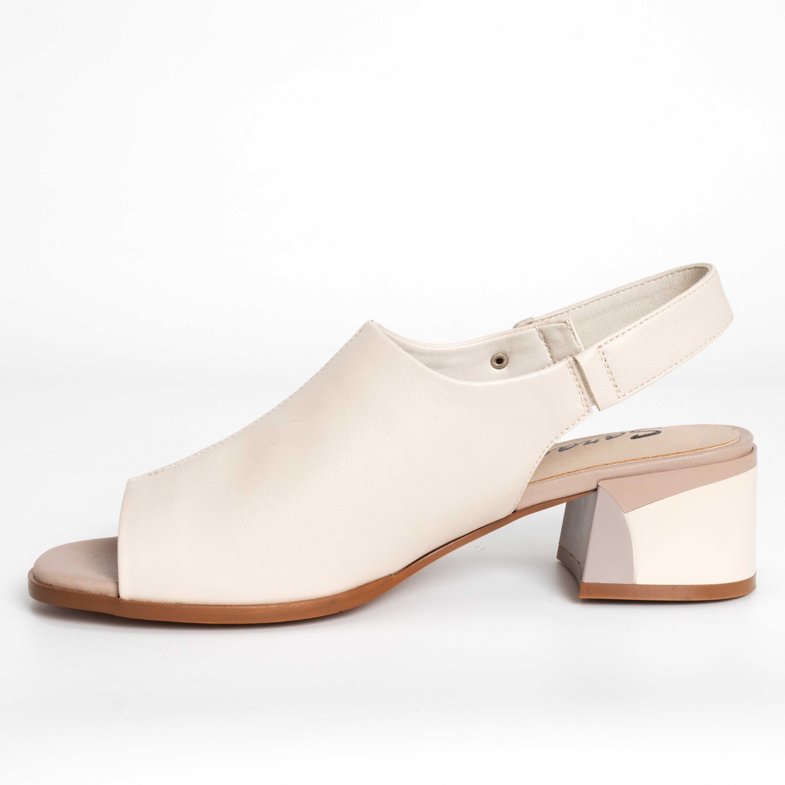 YZY wholesale OEM Women Beige microfiber leather sandals