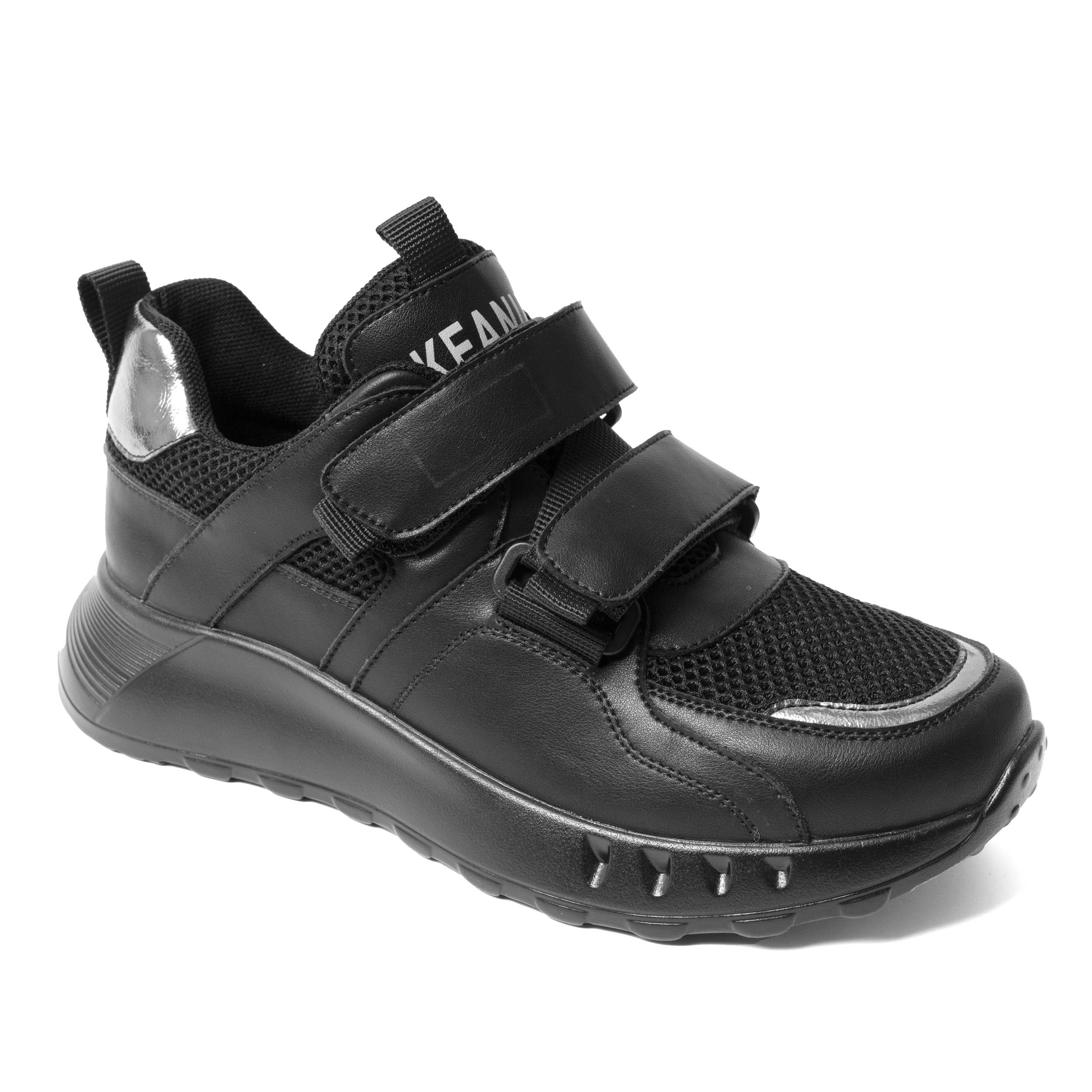 YZY Wholesale women Black sports and casual shoes with microfiber leather