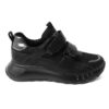 YZY Wholesale women Black sports and casual shoes with microfiber leather