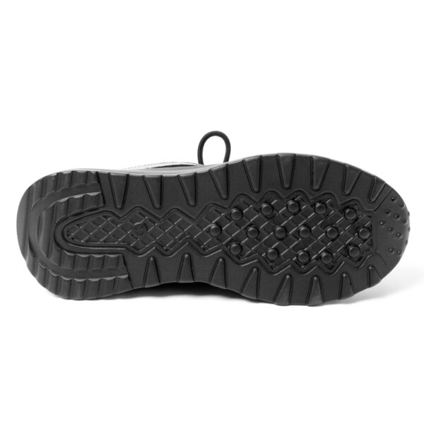 YZY Wholesale women Black sports and casual shoes with microfiber leather