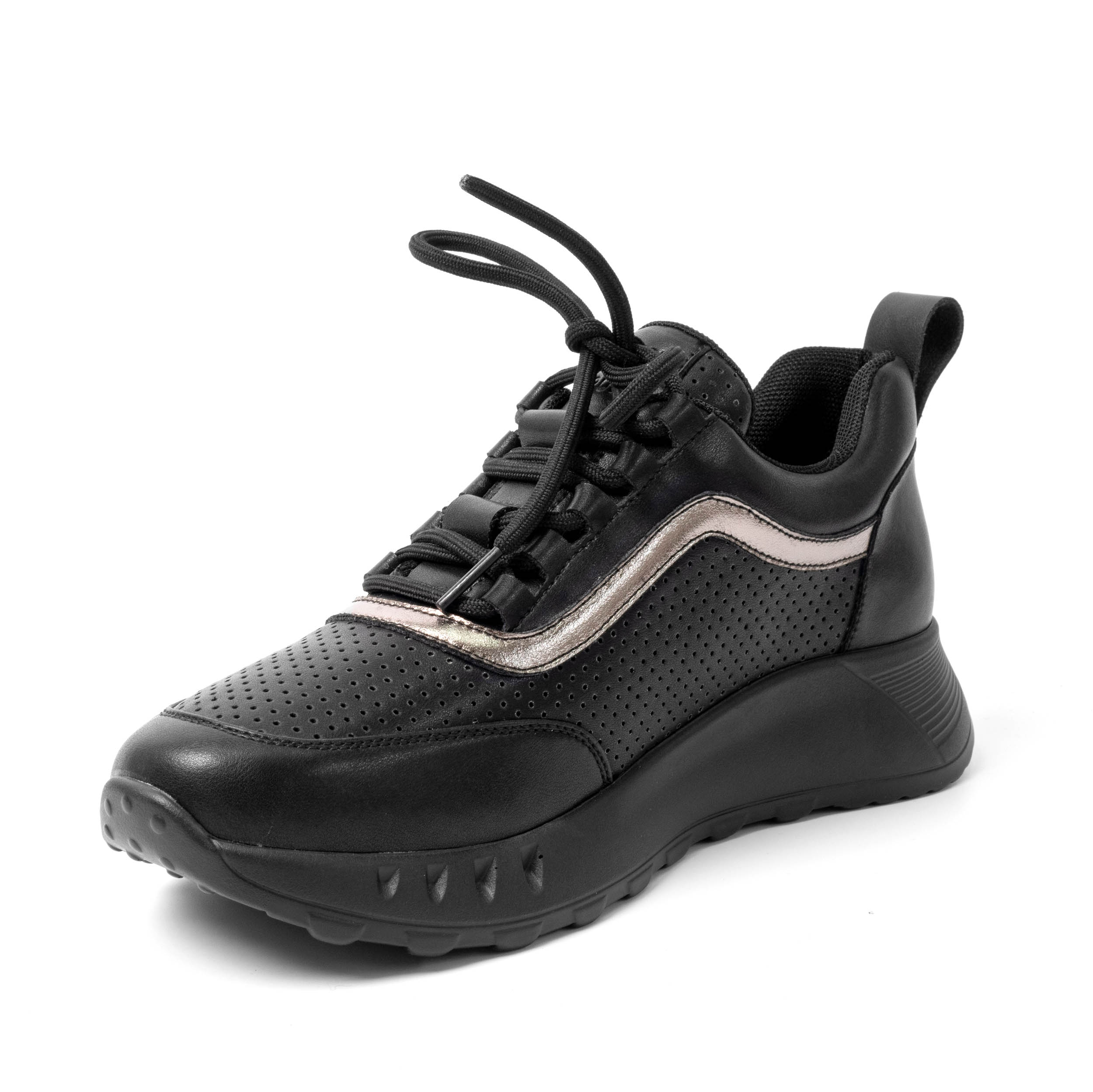 YZY Wholesale women Black sports and casual shoes with microfiber leather