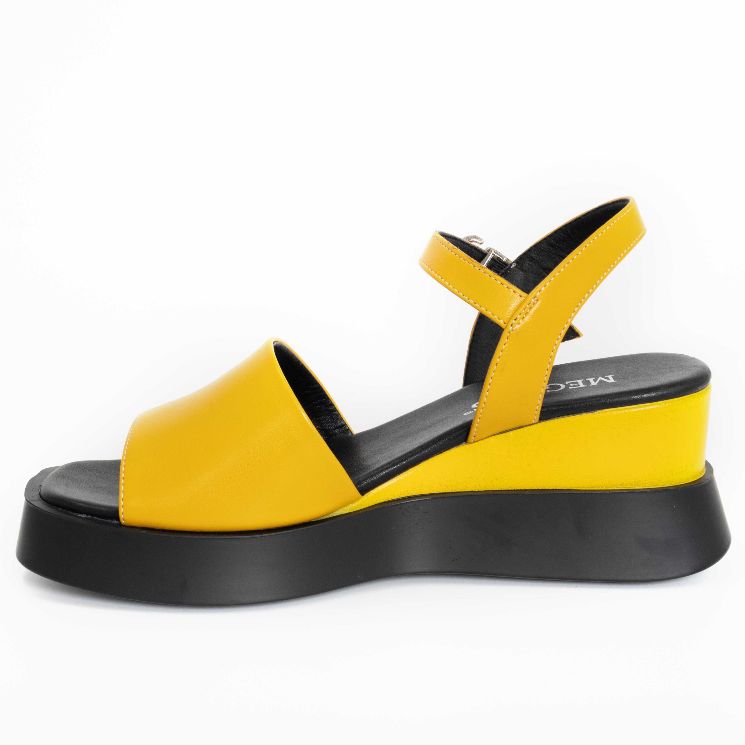 YZY Wholesale Women Yellow platform and wedge sandals