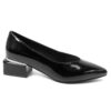 YZY wholesale OEM Women Black patent leather Pumps