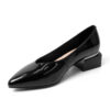 YZY wholesale OEM Women Black patent leather Pumps