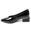 YZY wholesale OEM Women Black patent leather Pumps