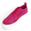 YZY Wholesale women Red sports and casual shoes with Knit