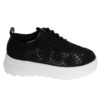 YZY Wholesale women Black sports and casual shoes with Knit