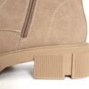 YZY Wholesale women Martin boots with beige genuine leather