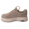 YZY Wholesale women taupe casual and sports shoes with genuine leather