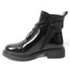 YZY Wholesale women Black Work and Ankle casual boots with patent leather