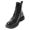 YZY Wholesale women Black Work and Ankle casual boots with patent leather