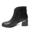 YZY Wholesale women Black ankle Heeled boots with PU leather