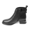 YZY Wholesale women Black heeled boots with PU leather