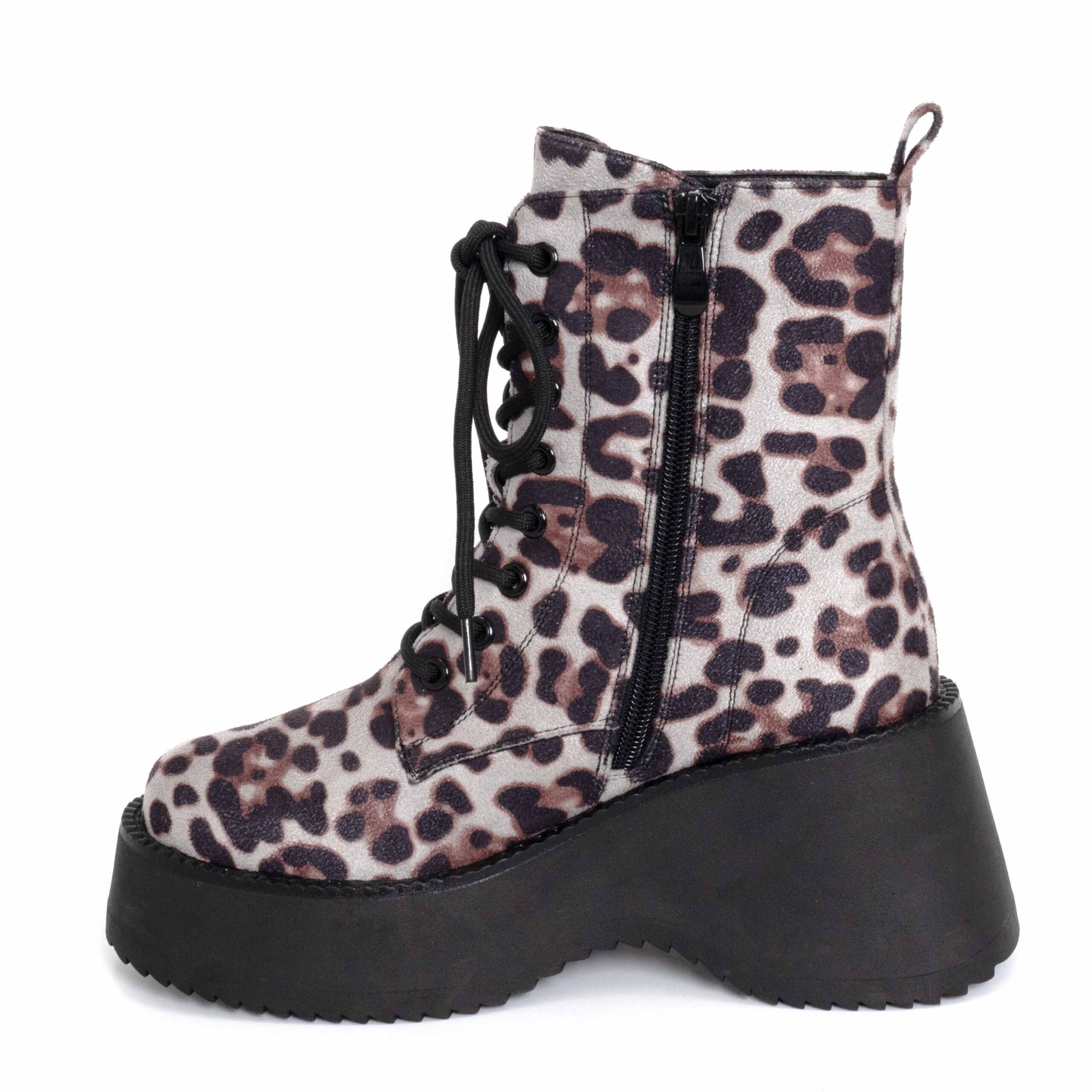 YZY Wholesale women Leopard Microfiber Ankle boots