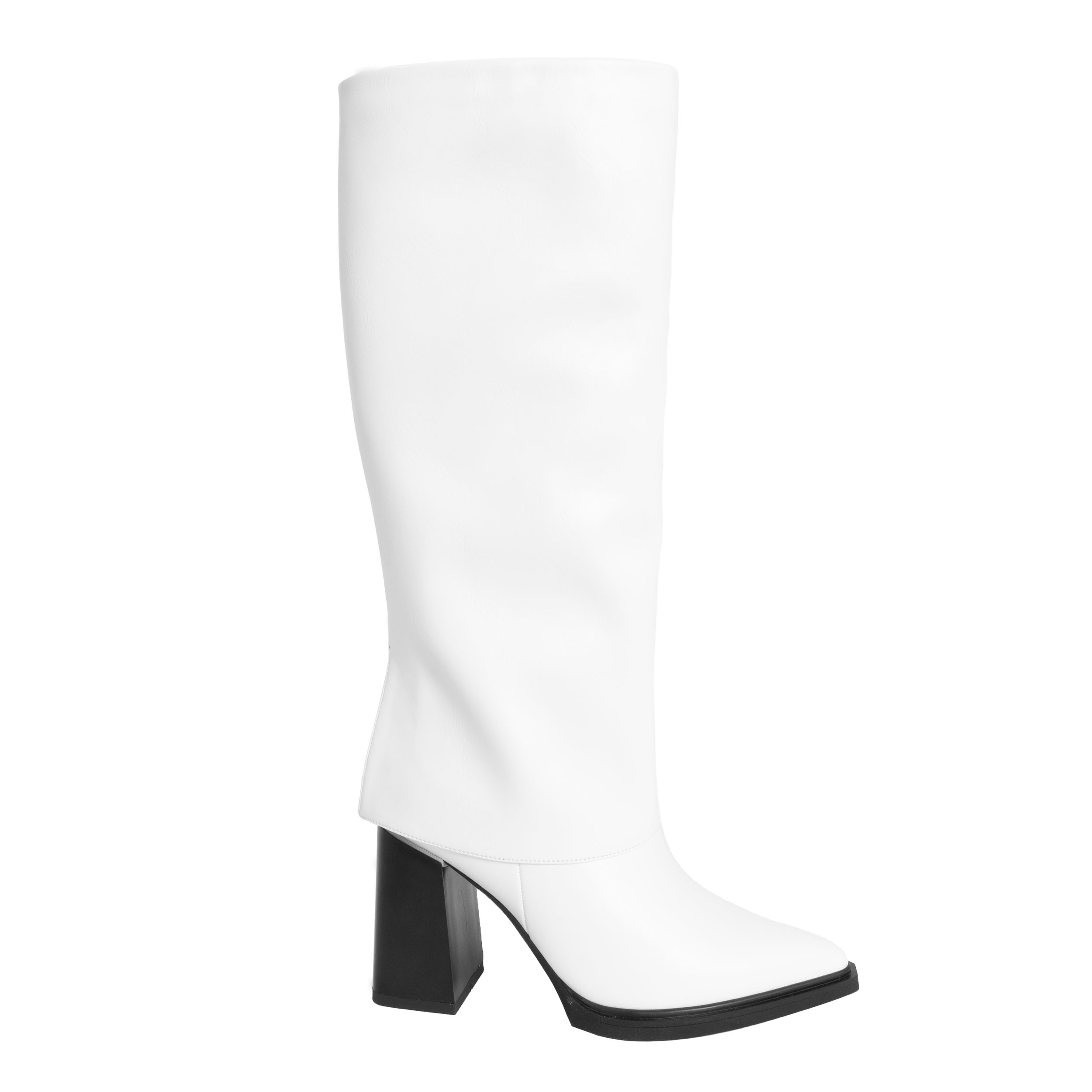 YZY Wholesale Women designer Knee High Boots with white PU leather