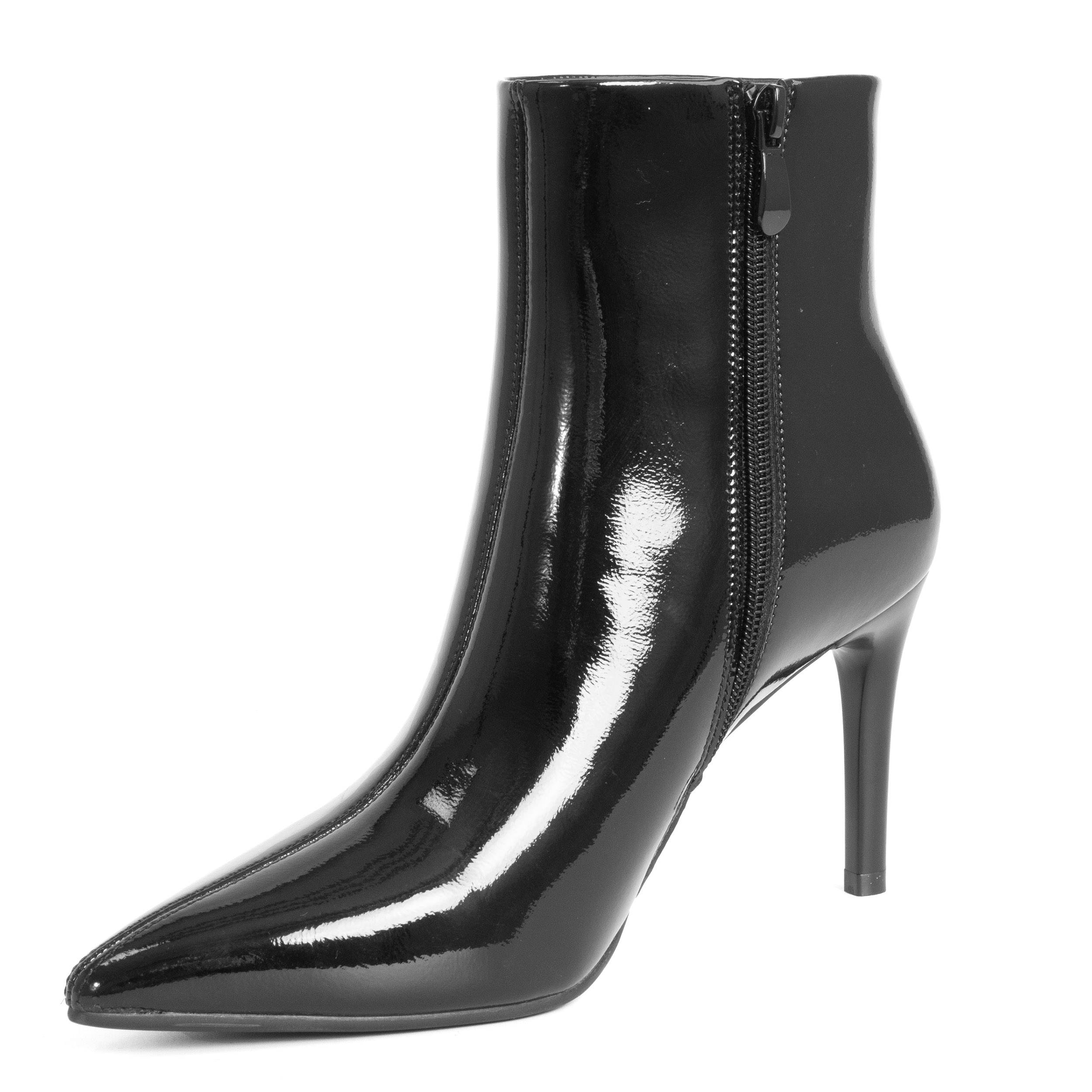 YZY Wholesale classic Women black Patent leather thin Heeled Boots