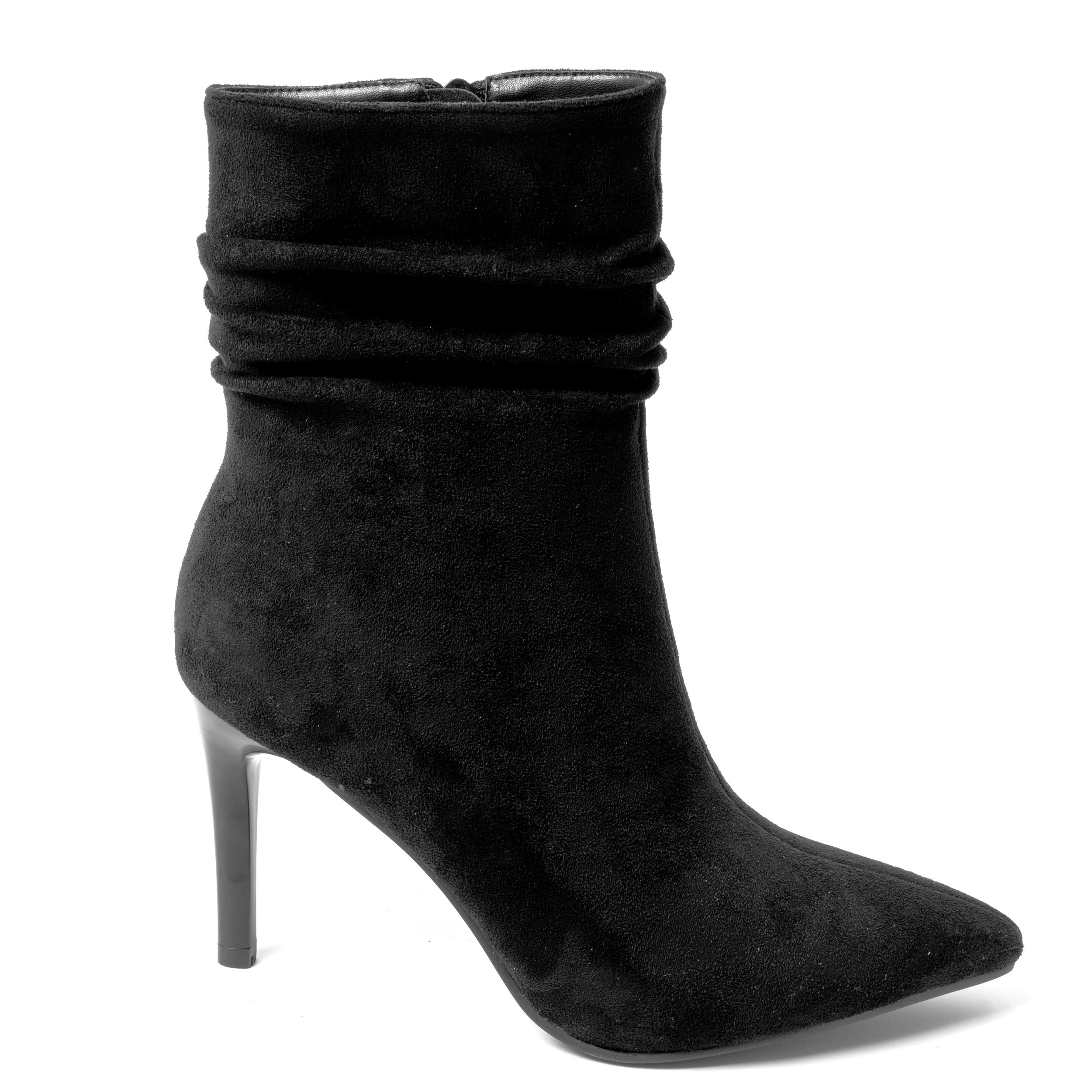 YZY Wholesale New style Women Black Microfiber thin Heeled Boots