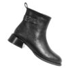 YZY Wholesale Classic Women Black Microfiber leather low Heeled Boots