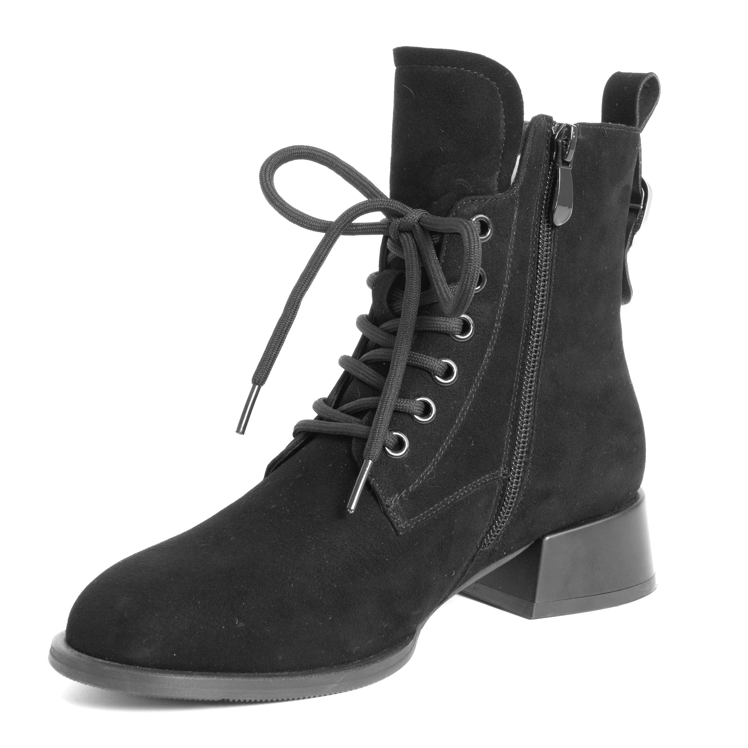 YZY Wholesale hot sales Women lace-up leather Heeled Boots