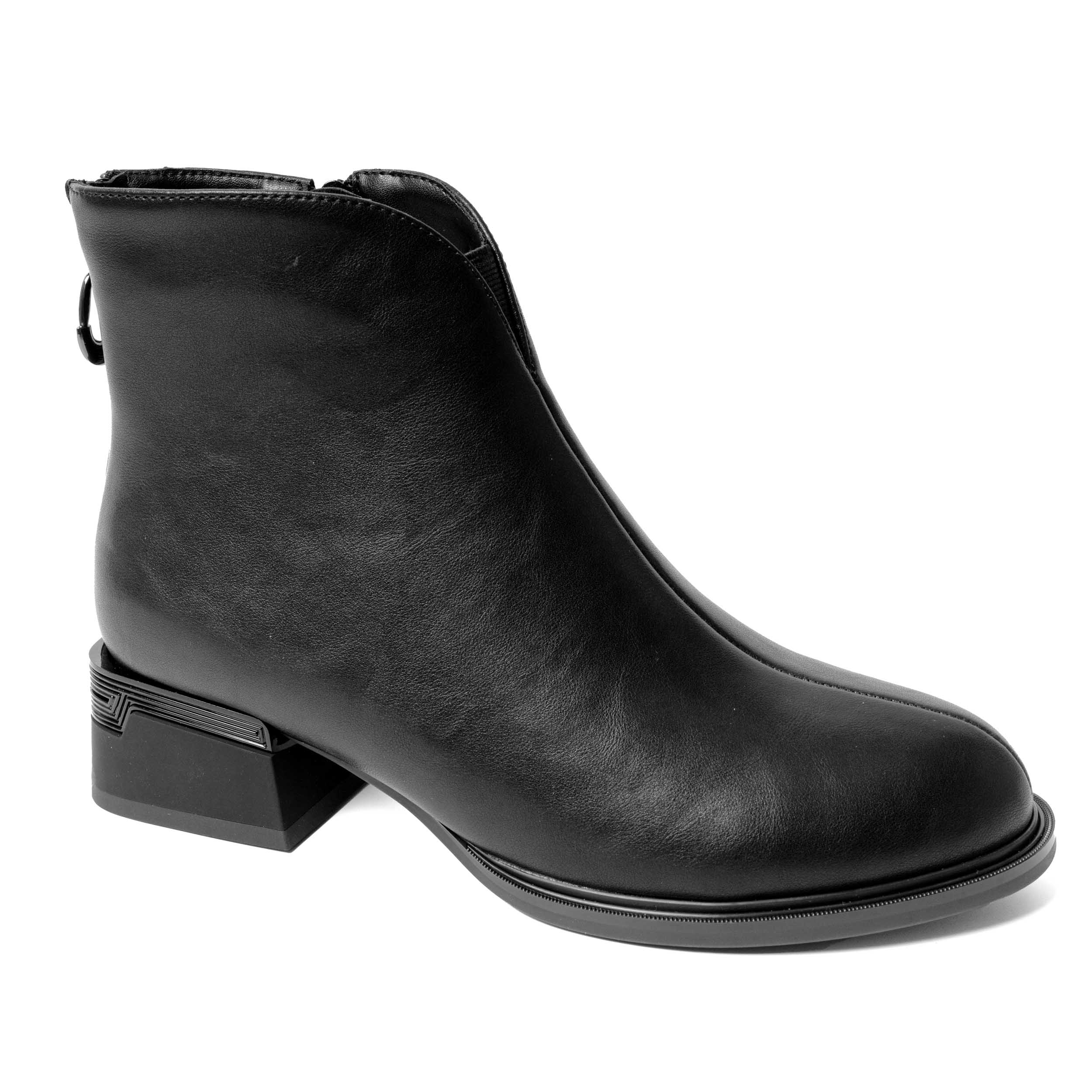 YZY Wholesale Women’s Black PU Heeled Boots