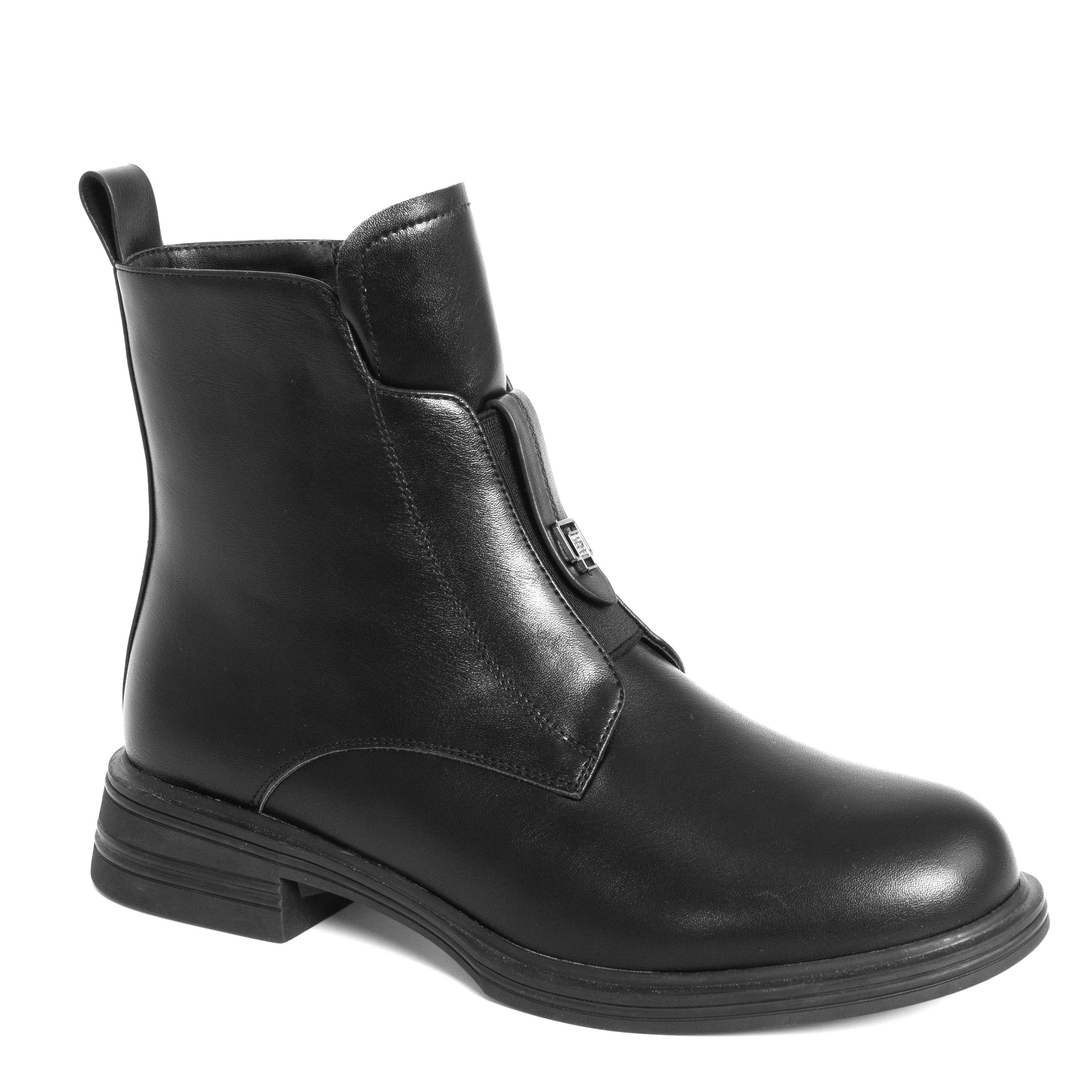 women work boots with black microfiber leather