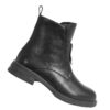 women work boots with black microfiber leather