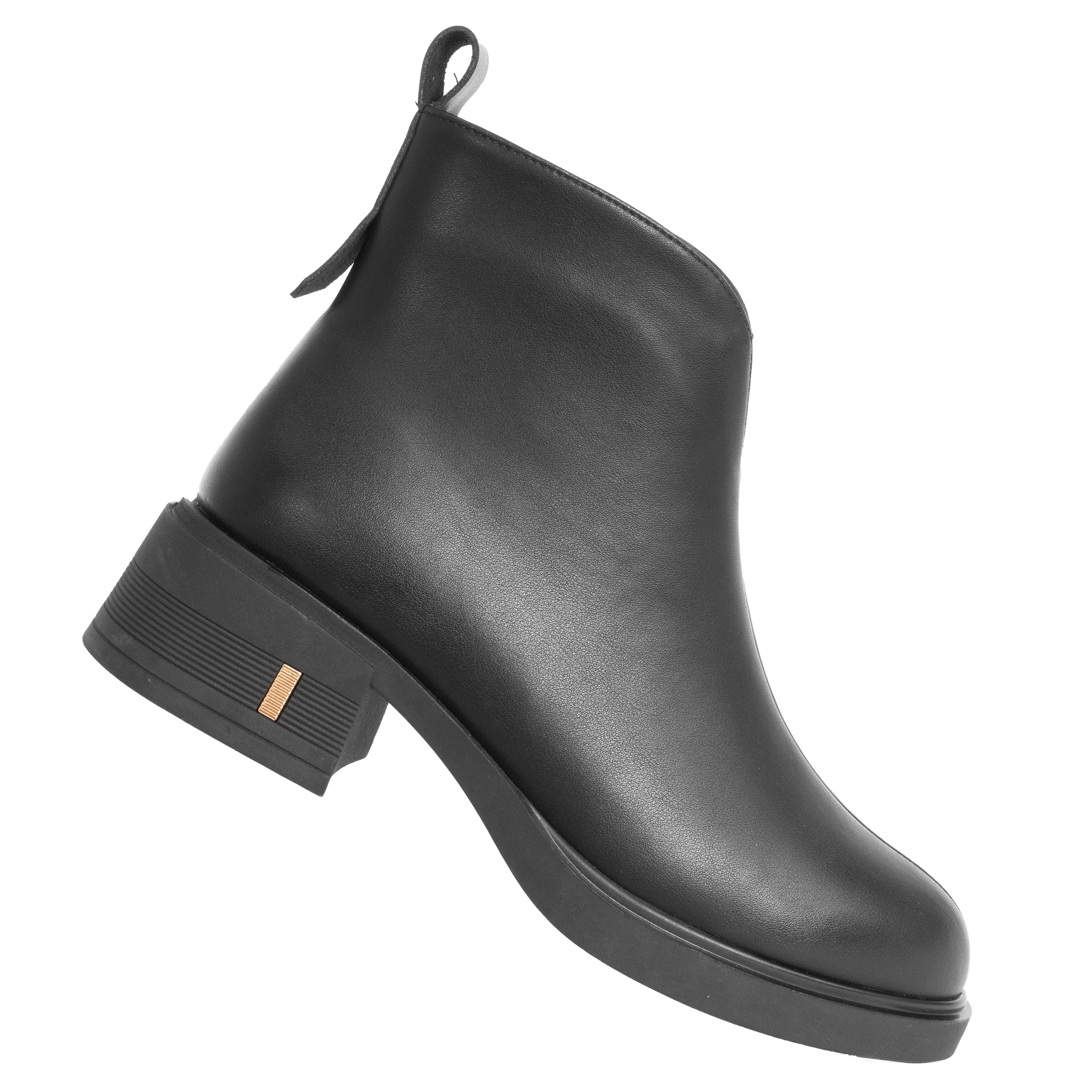 women work boots with black microfiber leather