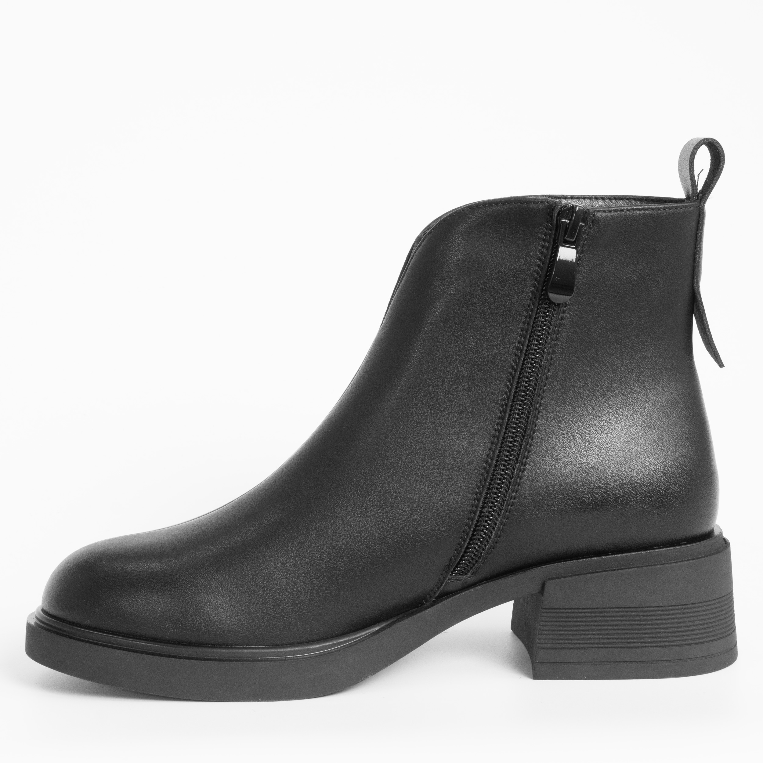 women work boots with black microfiber leather