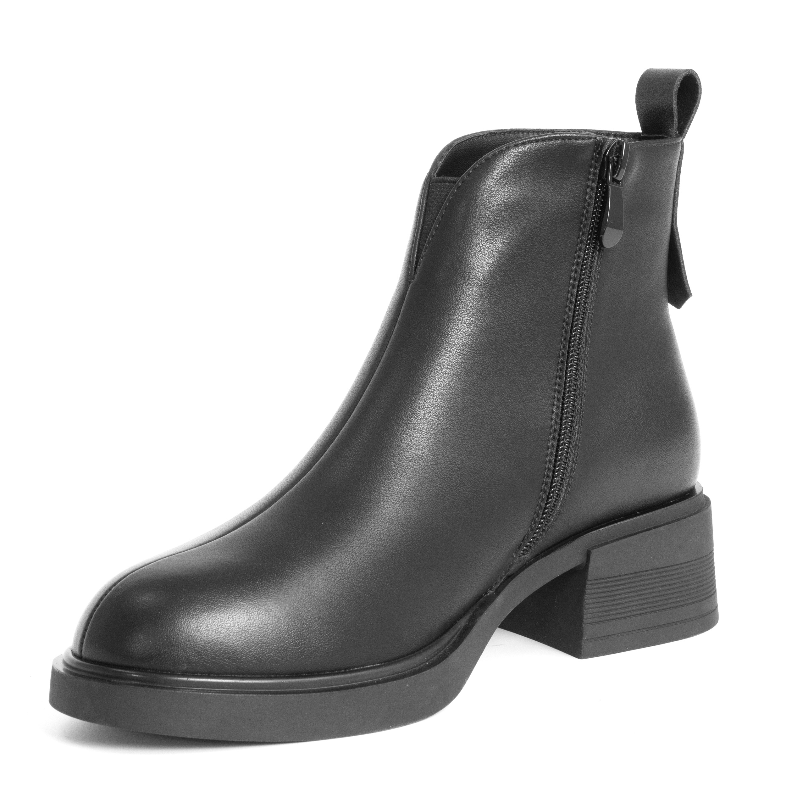 women work boots with black microfiber leather