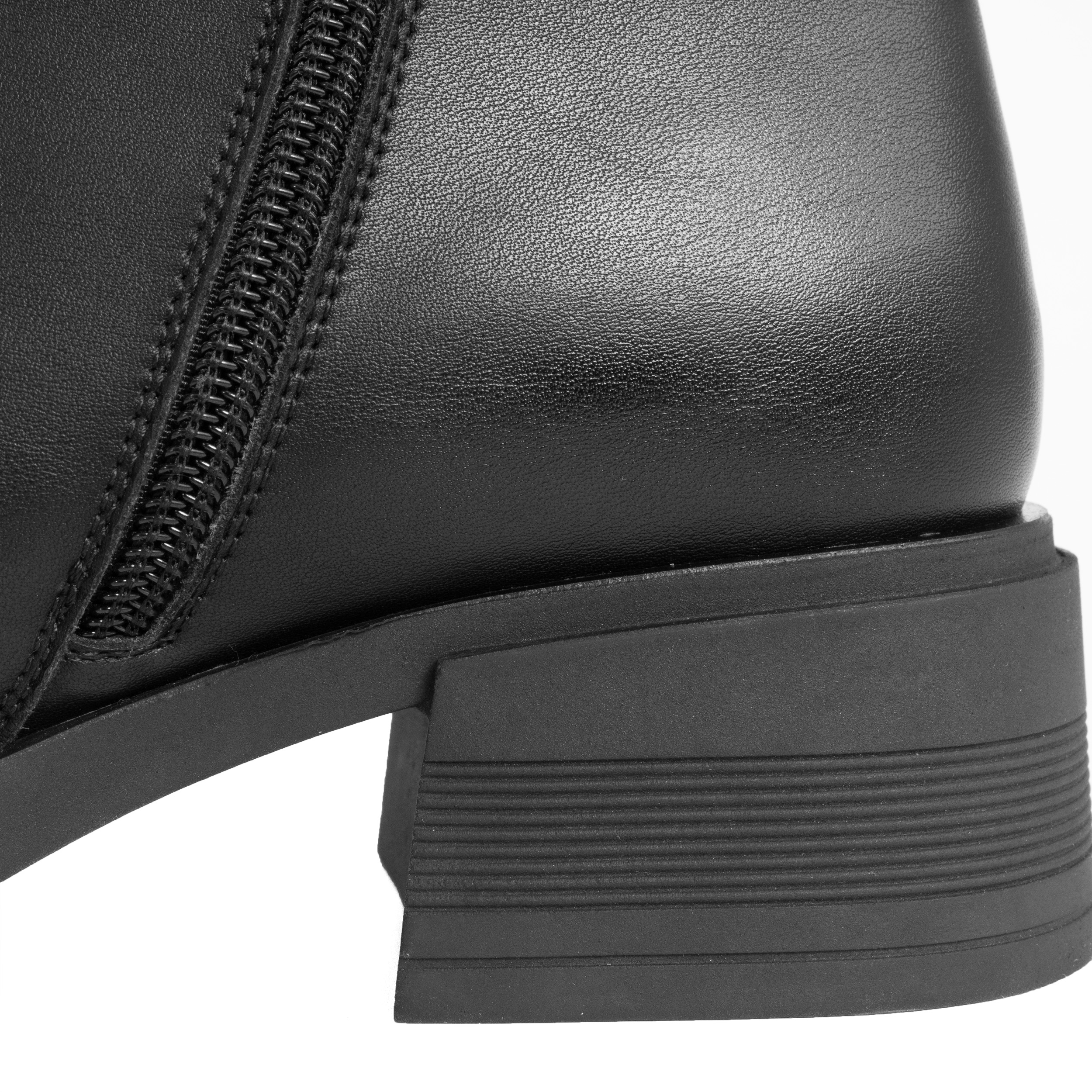 women work boots with black microfiber leather