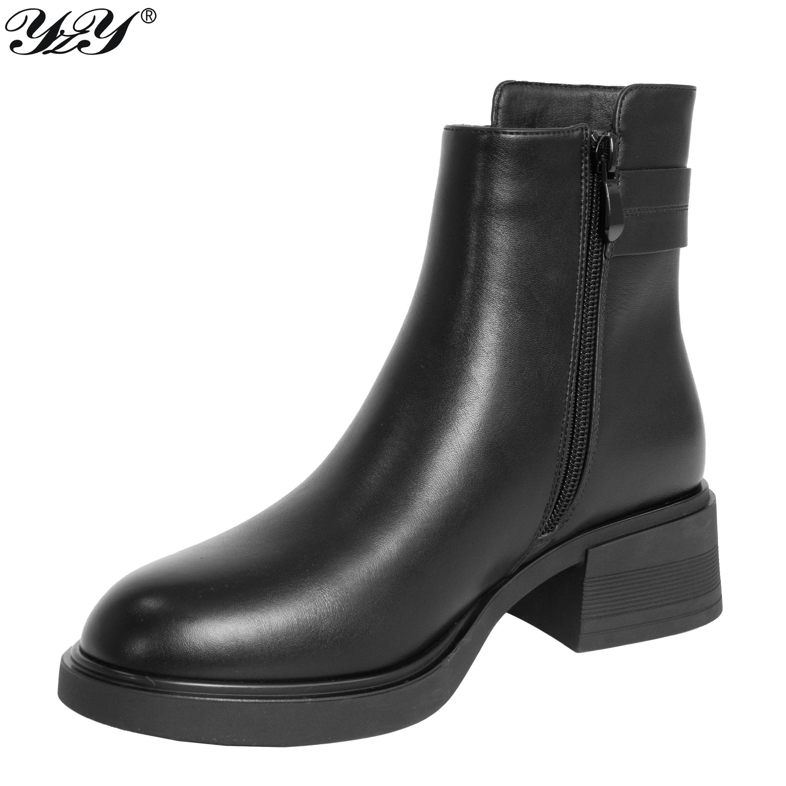 women black work boots with black microfiber leather