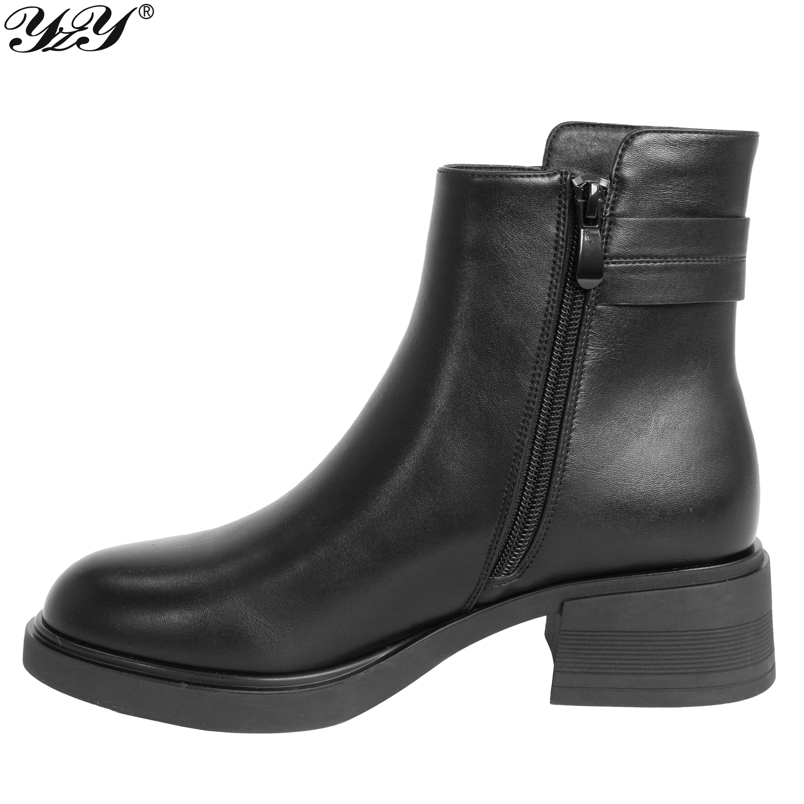 women black work boots with black microfiber leather