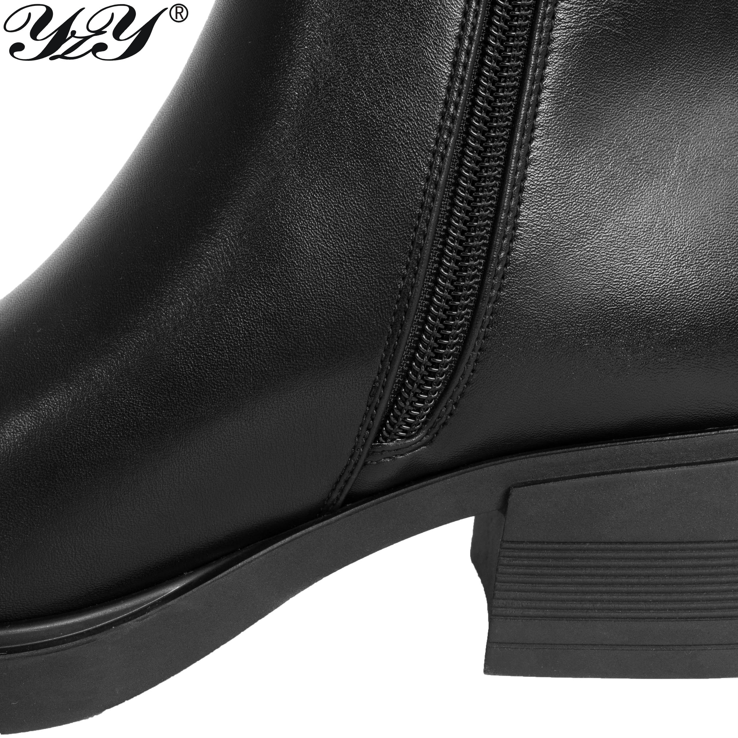 women black work boots with black microfiber leather